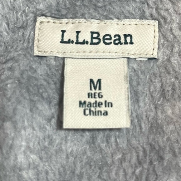 L.L. Bean Shacket Red/White Plaid Fleece Lined Shirt Jacket Size Medium - Picture 5 of 10